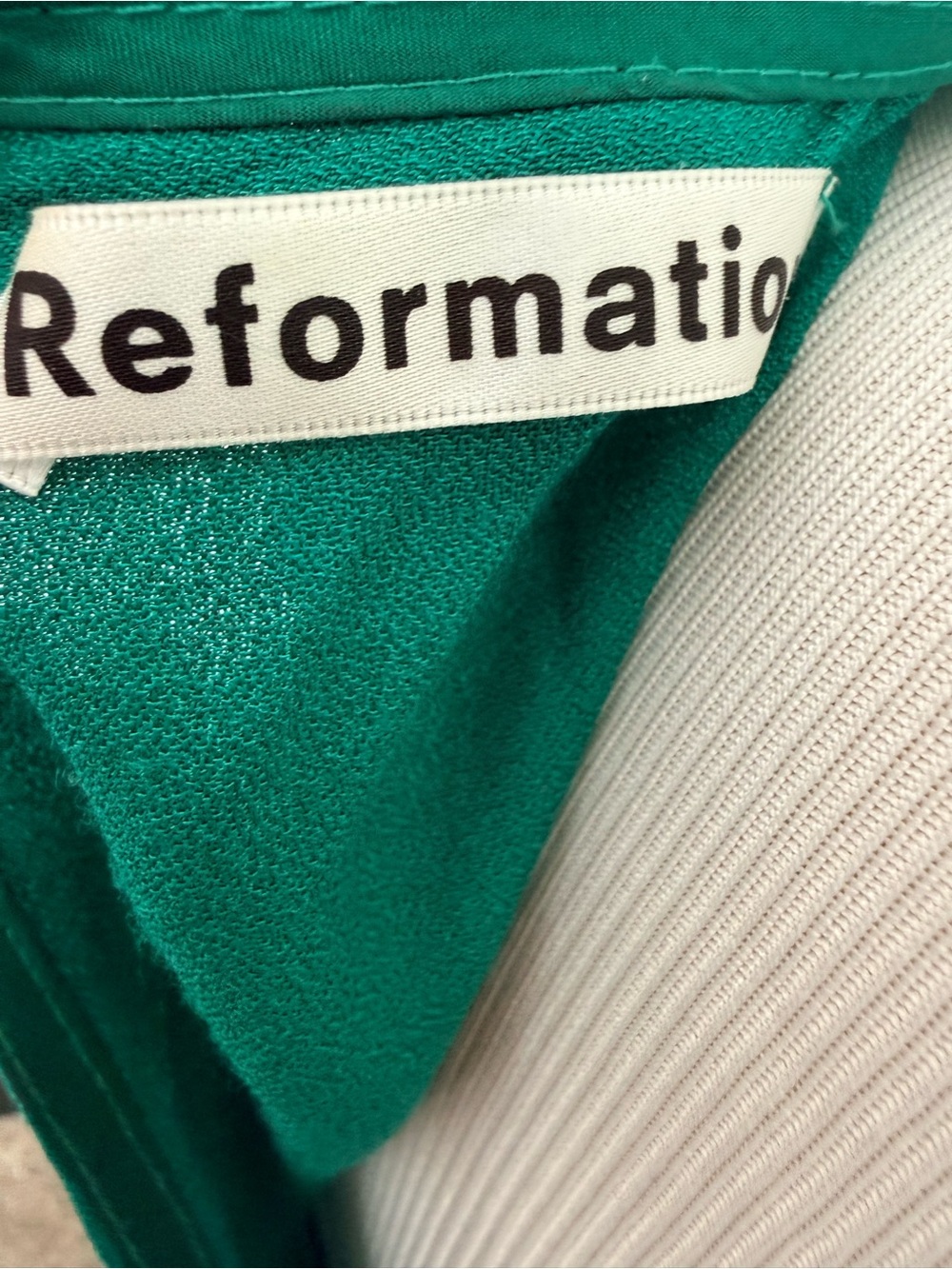 Reformation Lena Mini Short Dress Size Women’s 2 Green - Picture 6 of 7